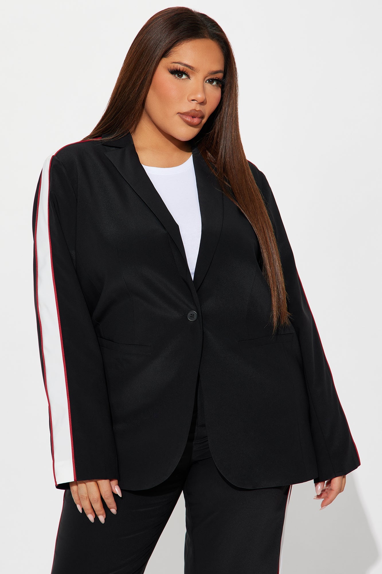 Always Focused Blazer Pant Set - Black