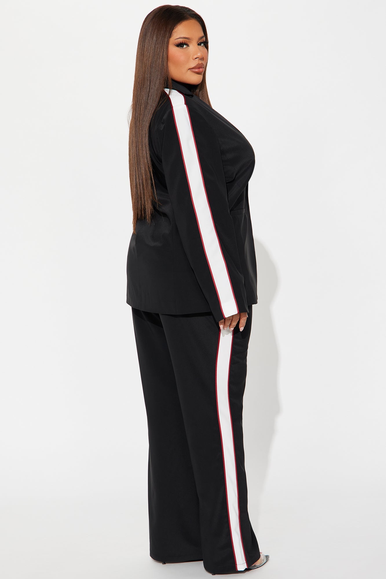 Always Focused Blazer Pant Set - Black