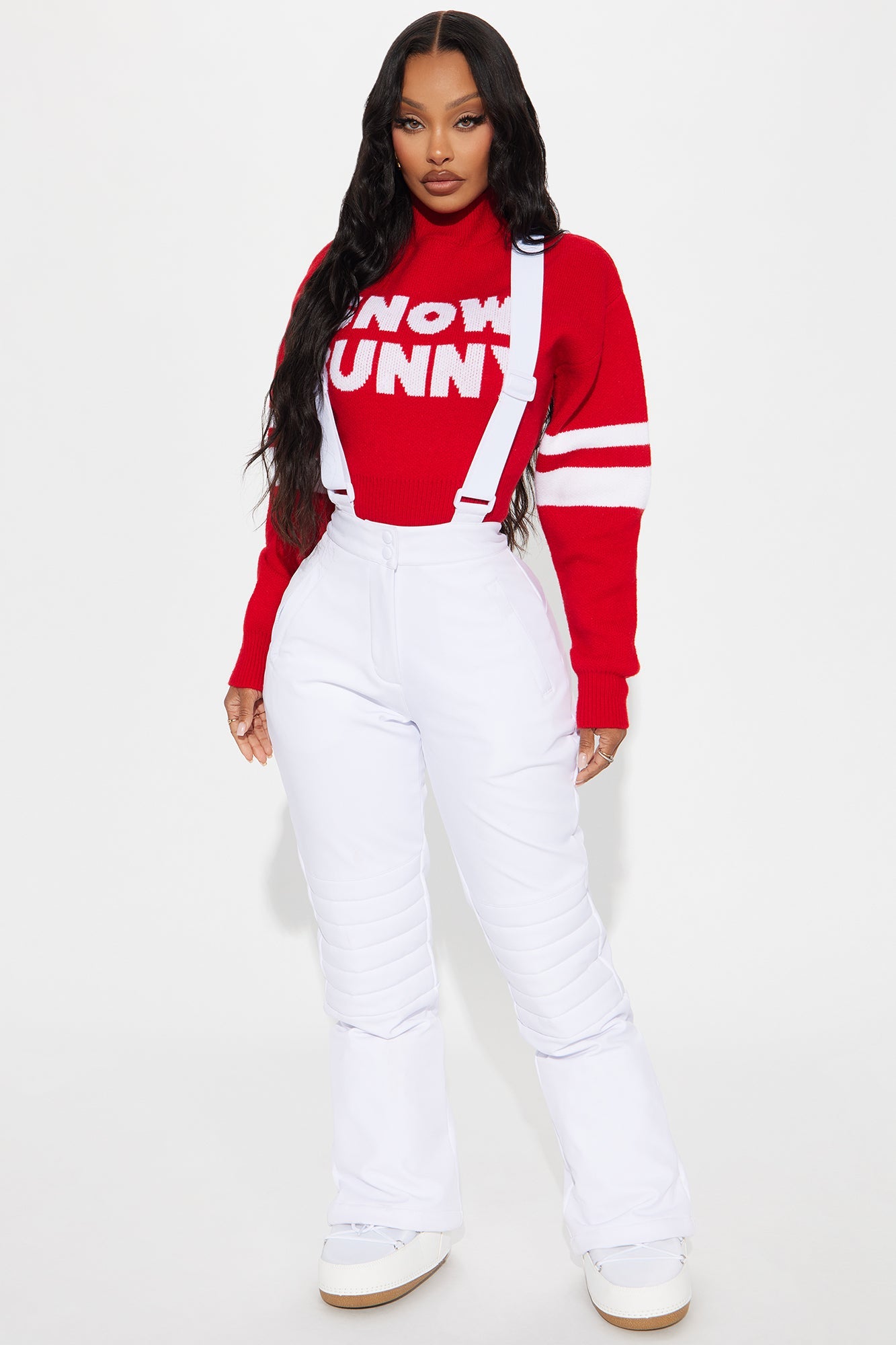 Hit The Summit Ski Overall Pants - White