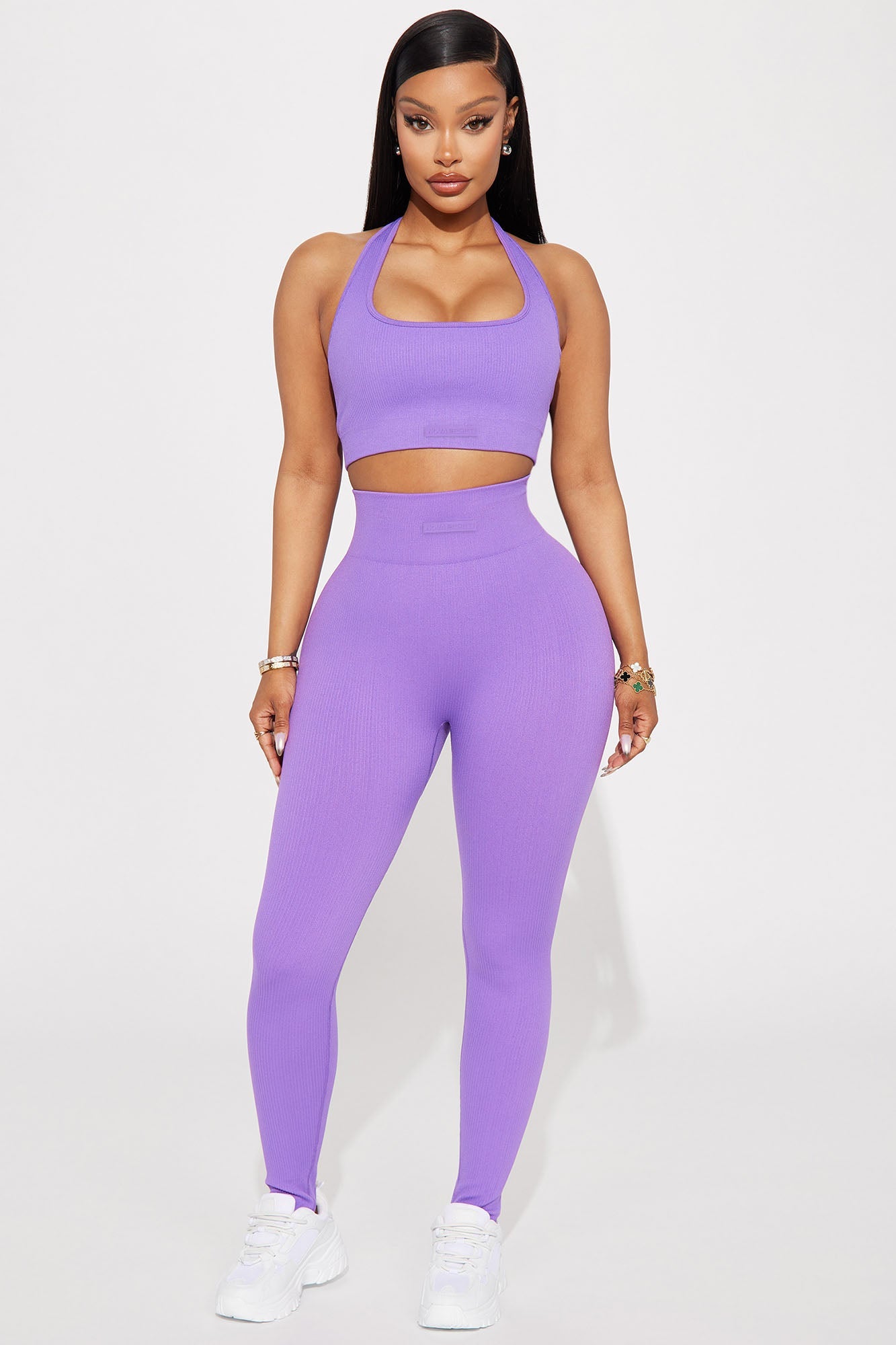 Effortless Triton Ribbed Seamless Stirrup - Lavender