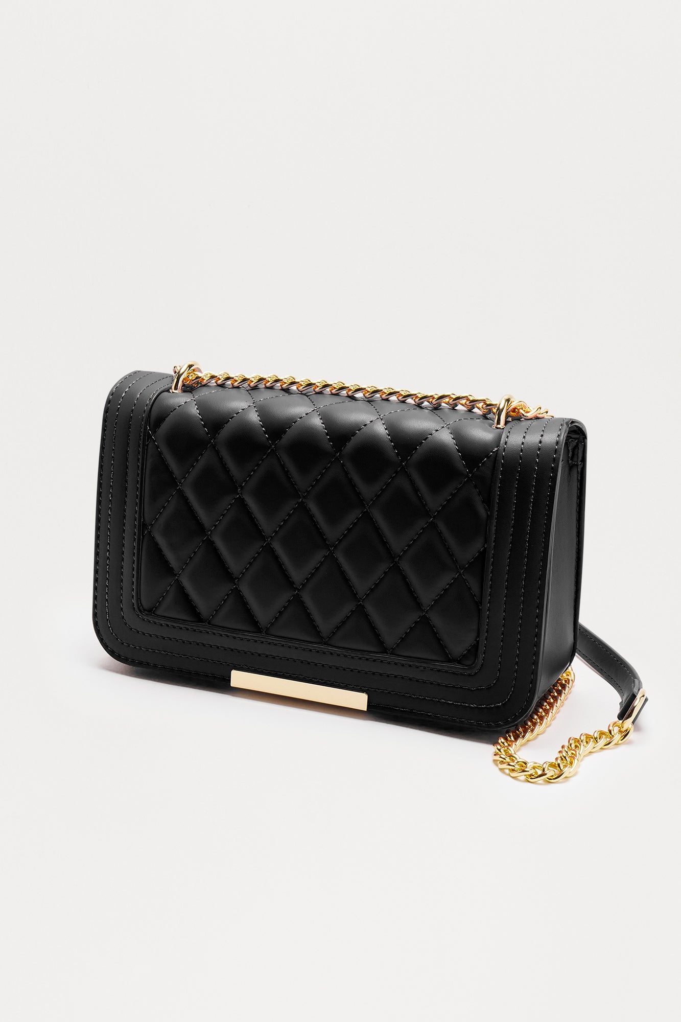 Leave The Rest Behind Crossbody Bag - Black/Gold