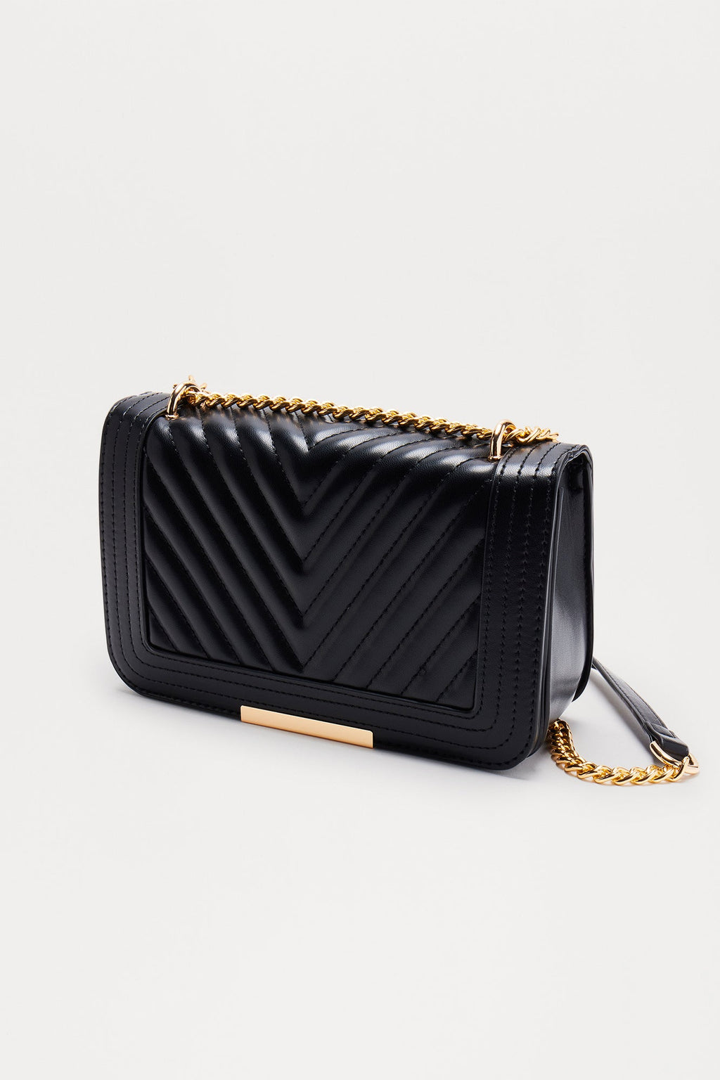 Keep It Moving Crossbody Bag - Black/Gold