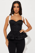 Dearest Darling Corset Top - Black