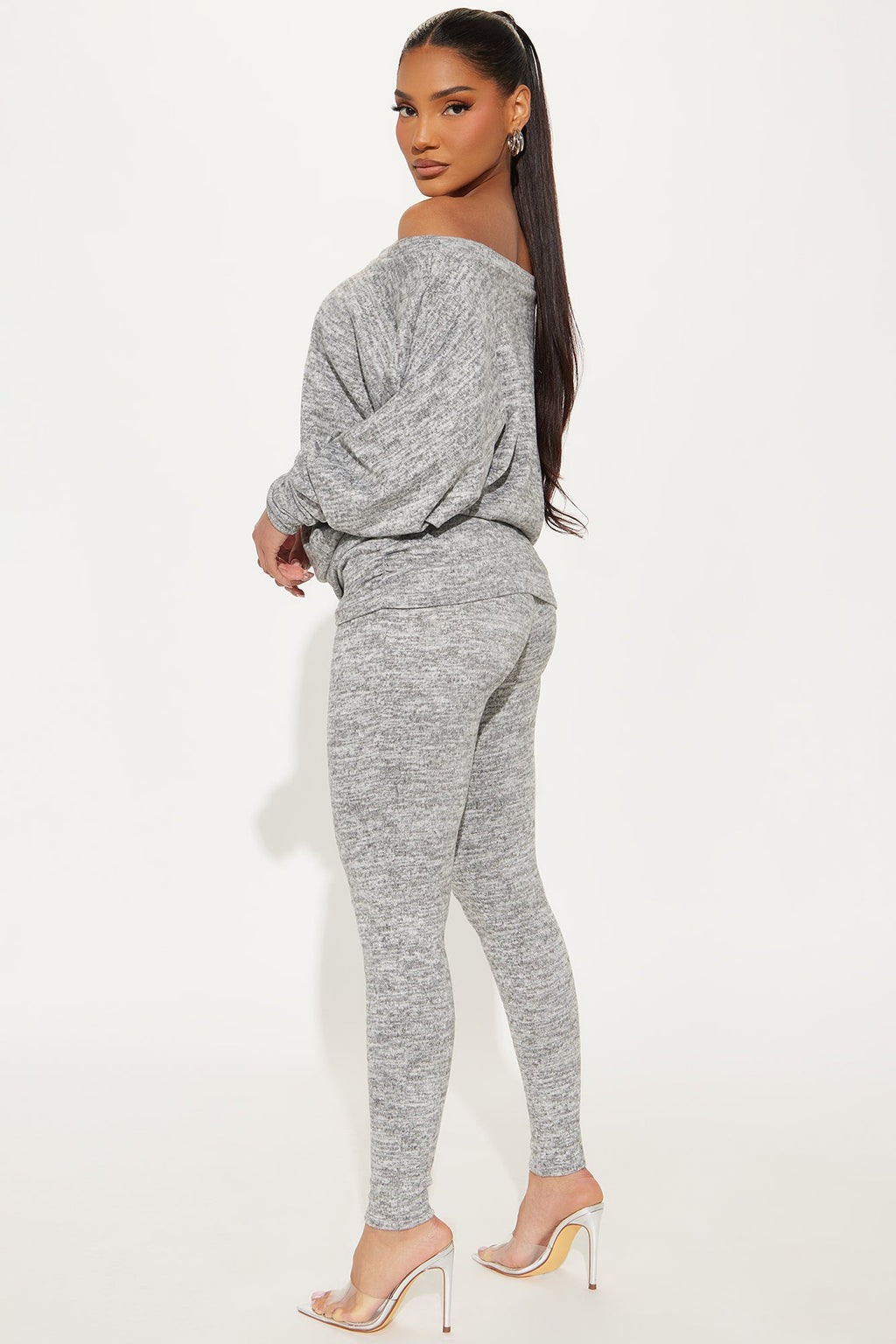 Cassandra Cozy Legging Set - Grey