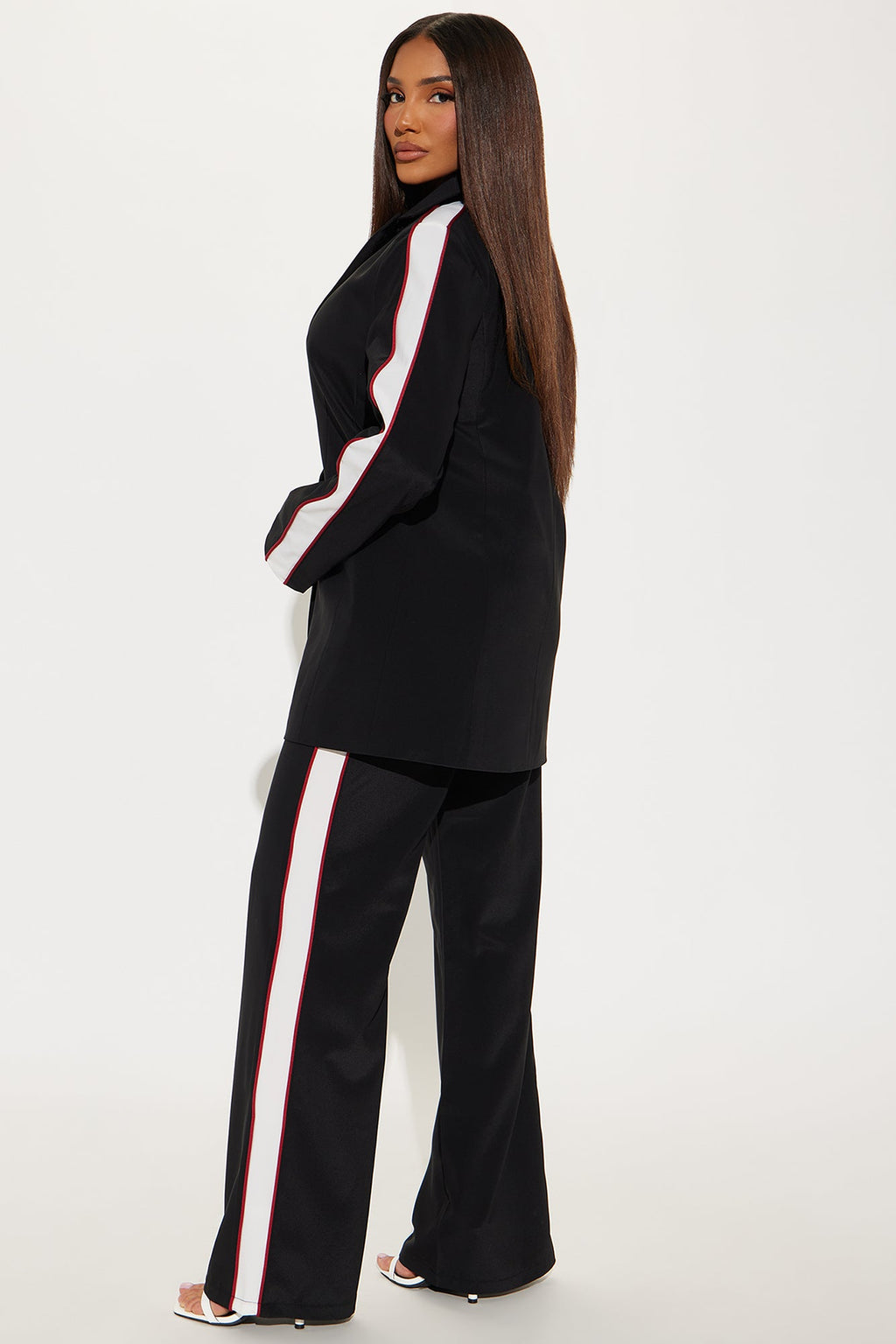 Always Focused Blazer Pant Set - Black