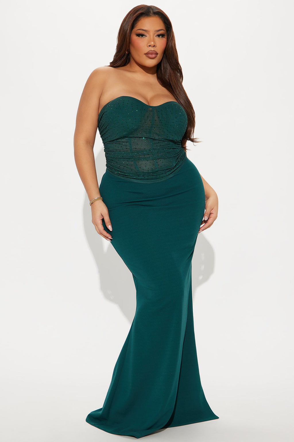 On The Dancefloor Maxi Dress - Hunter