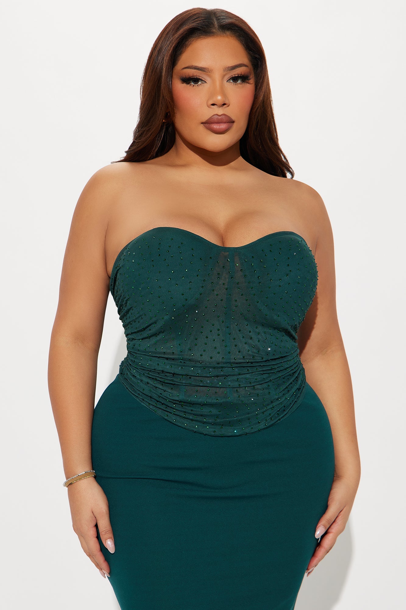 On The Dancefloor Maxi Dress - Hunter