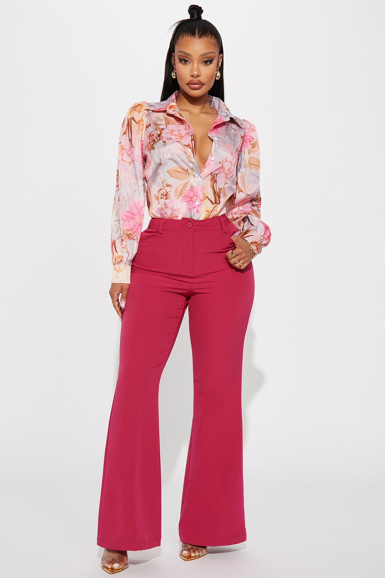 Watch Me Bloom Shirt - Pink/combo