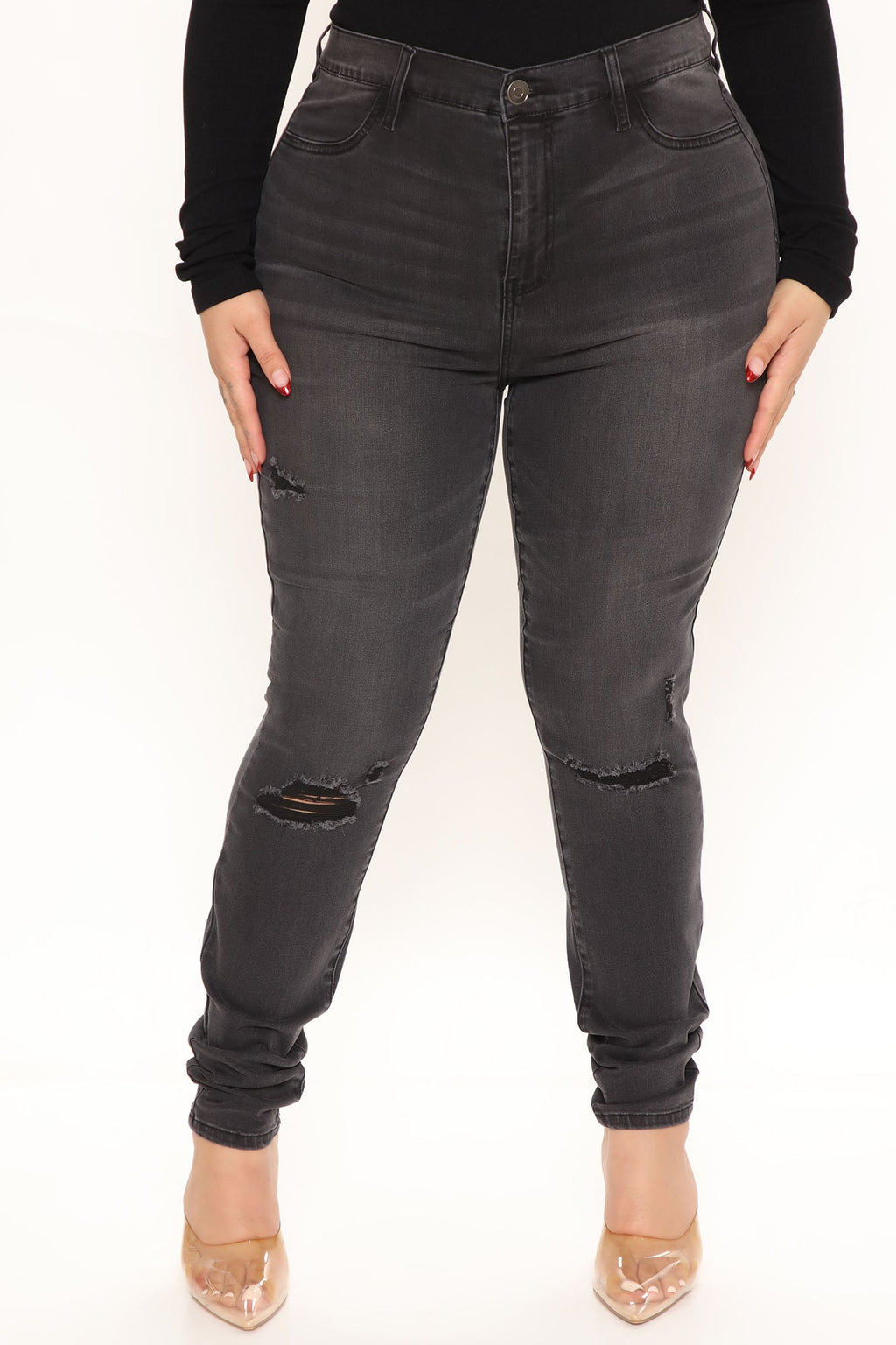 Tall Our Favorite High Rise Skinny Jeans - Grey