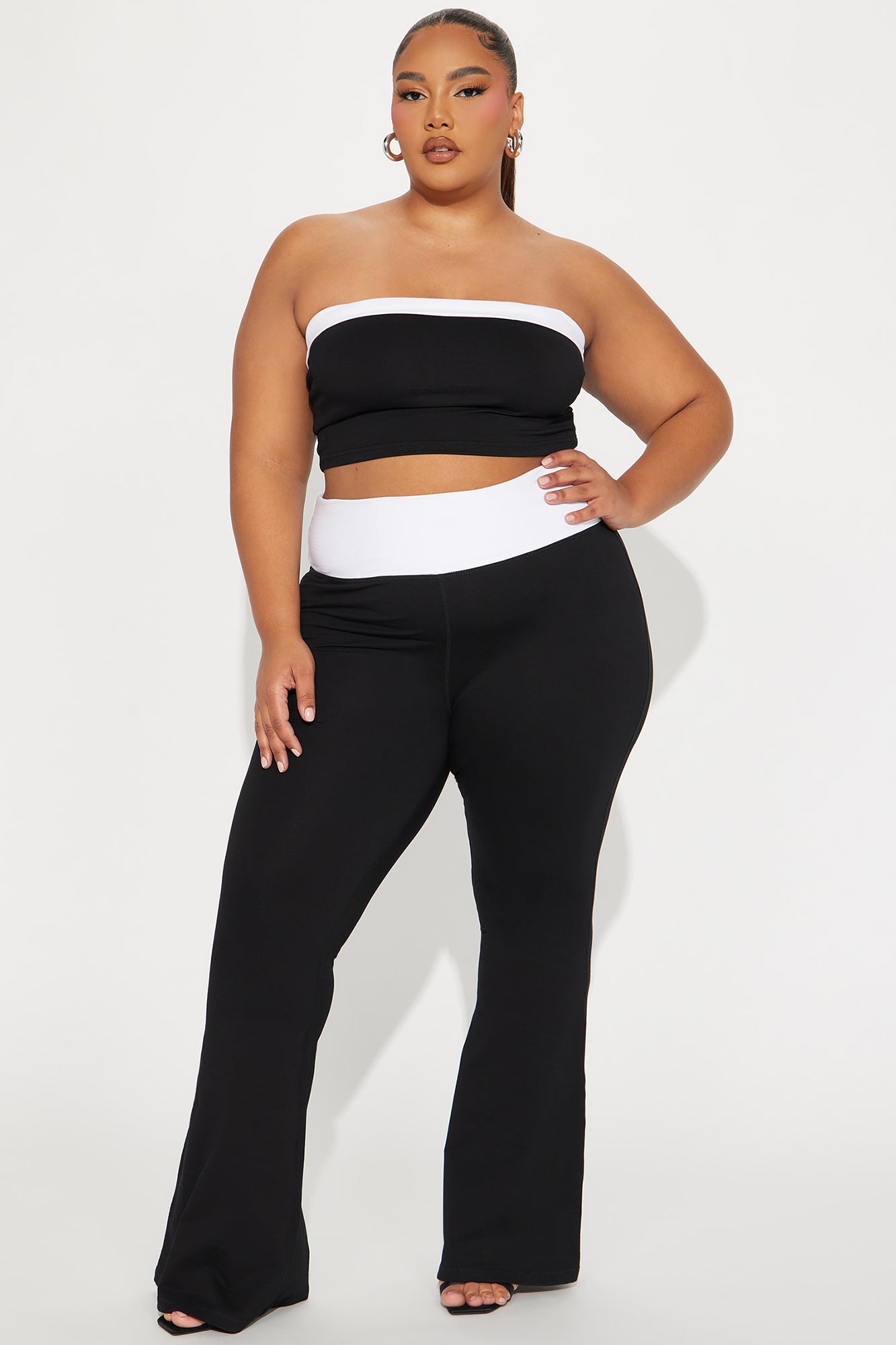 Running Errands Pant Set - Black/White