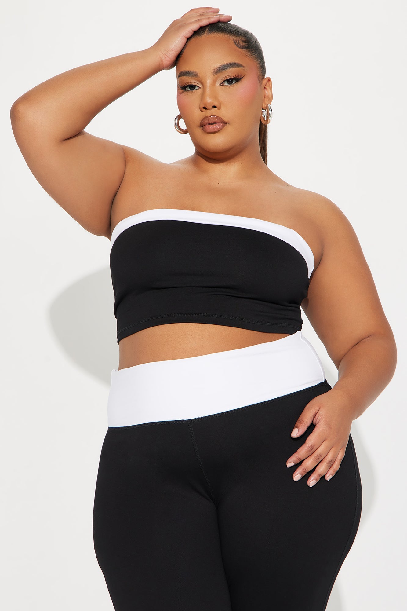 Running Errands Pant Set - Black/White