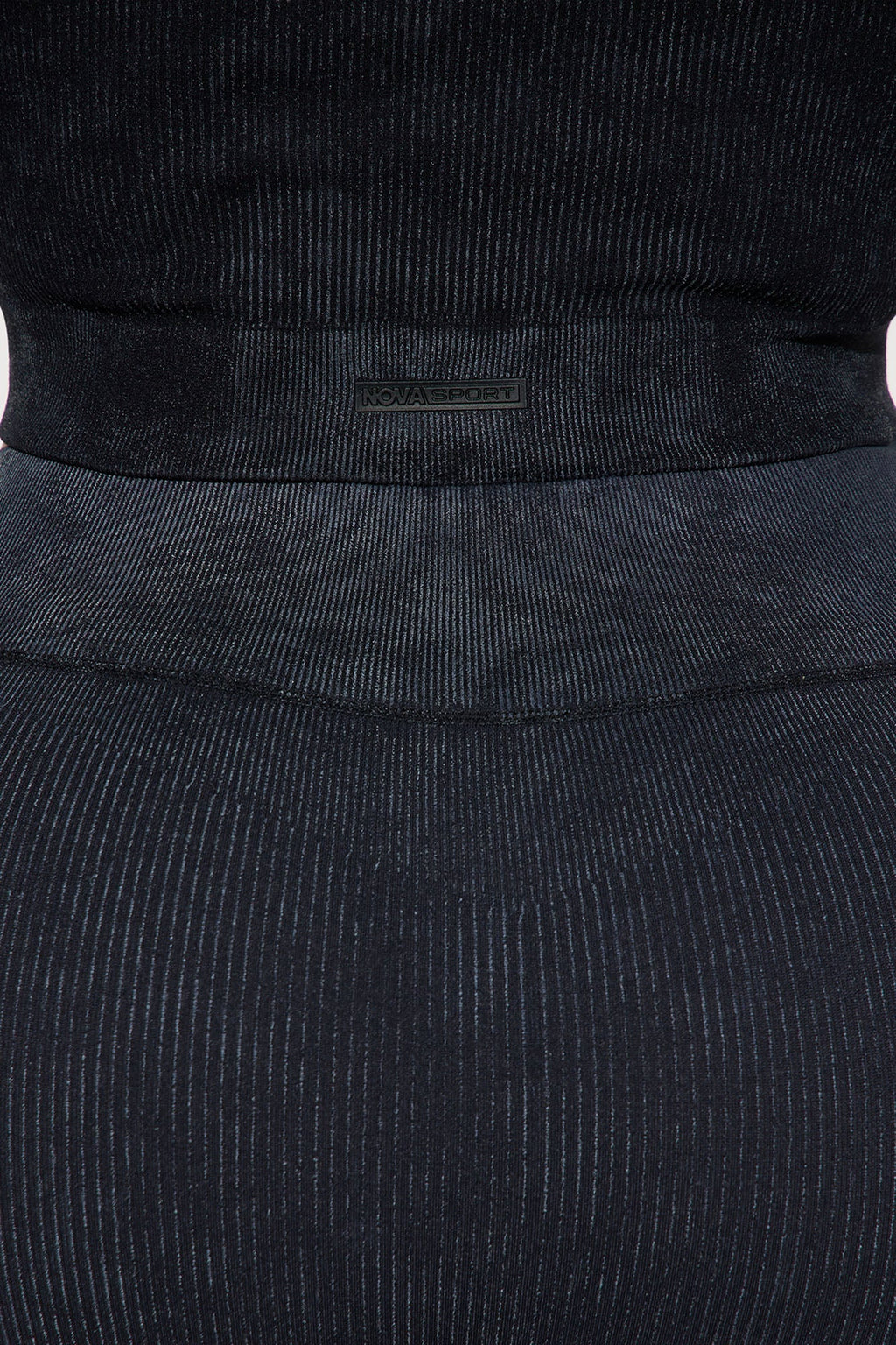 Imprint Effortless Seamless Washed Active Top - Black