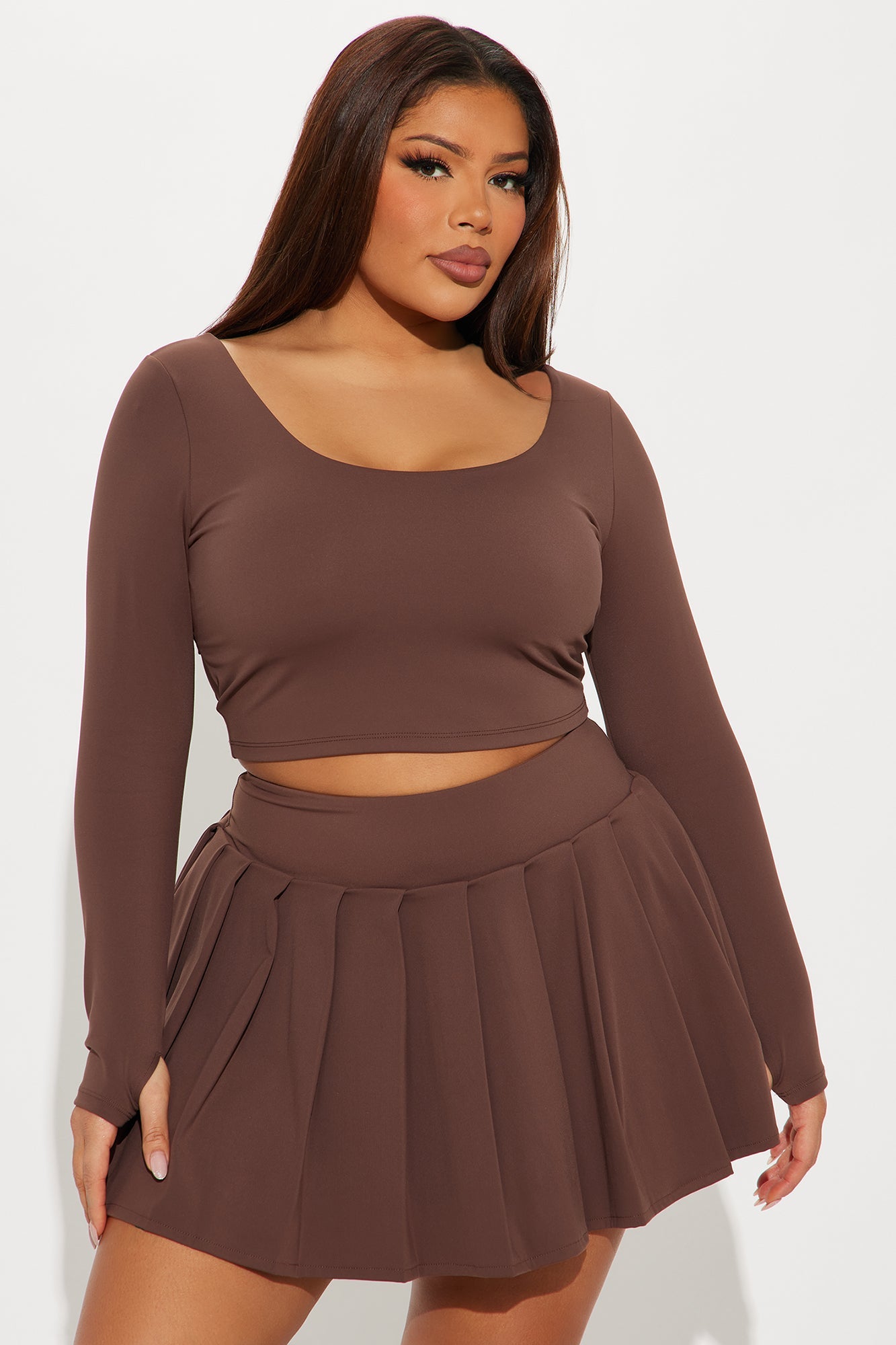 Got That Glow Active Top - Chocolate