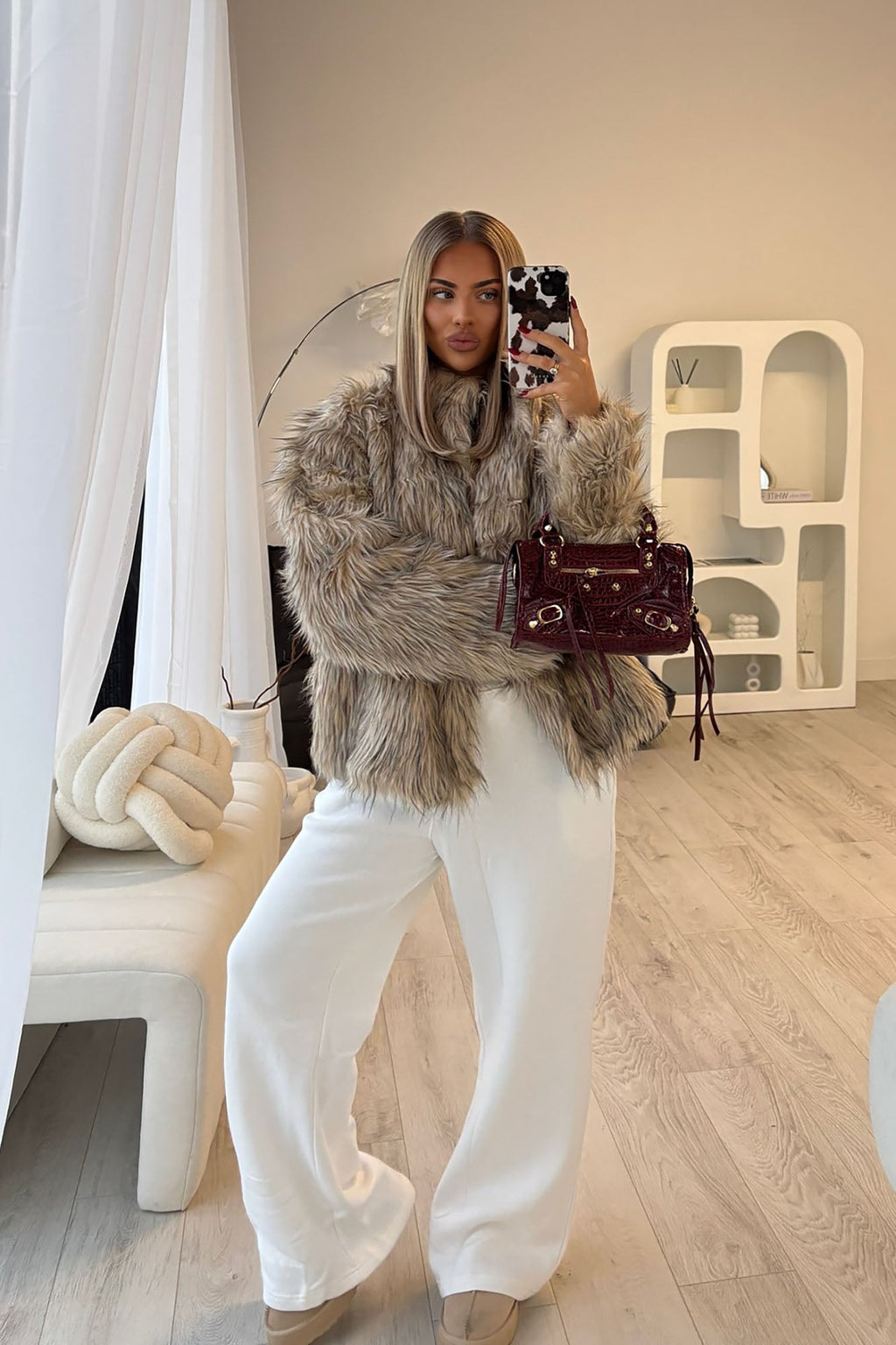 Fernanda Fur Coat - Natural