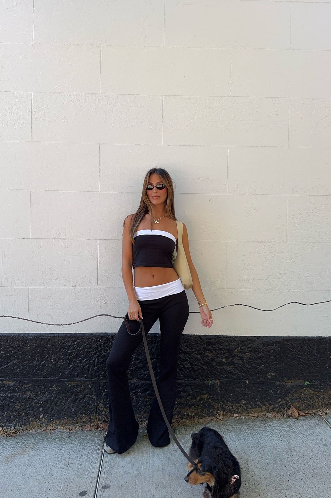 Running Errands Pant Set - Black/White