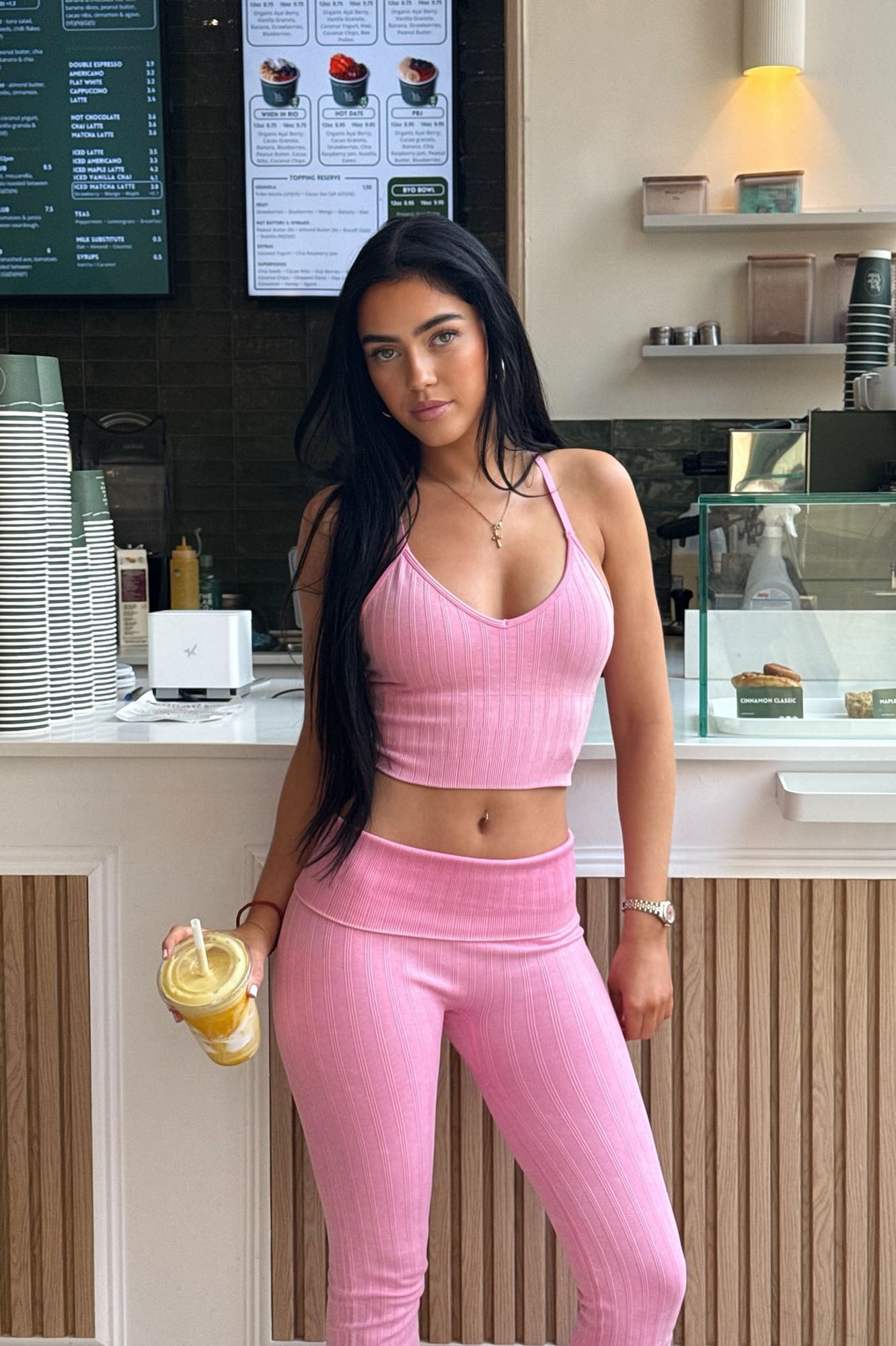 Zen Zest Washed Active Top - Bubblegum Pink