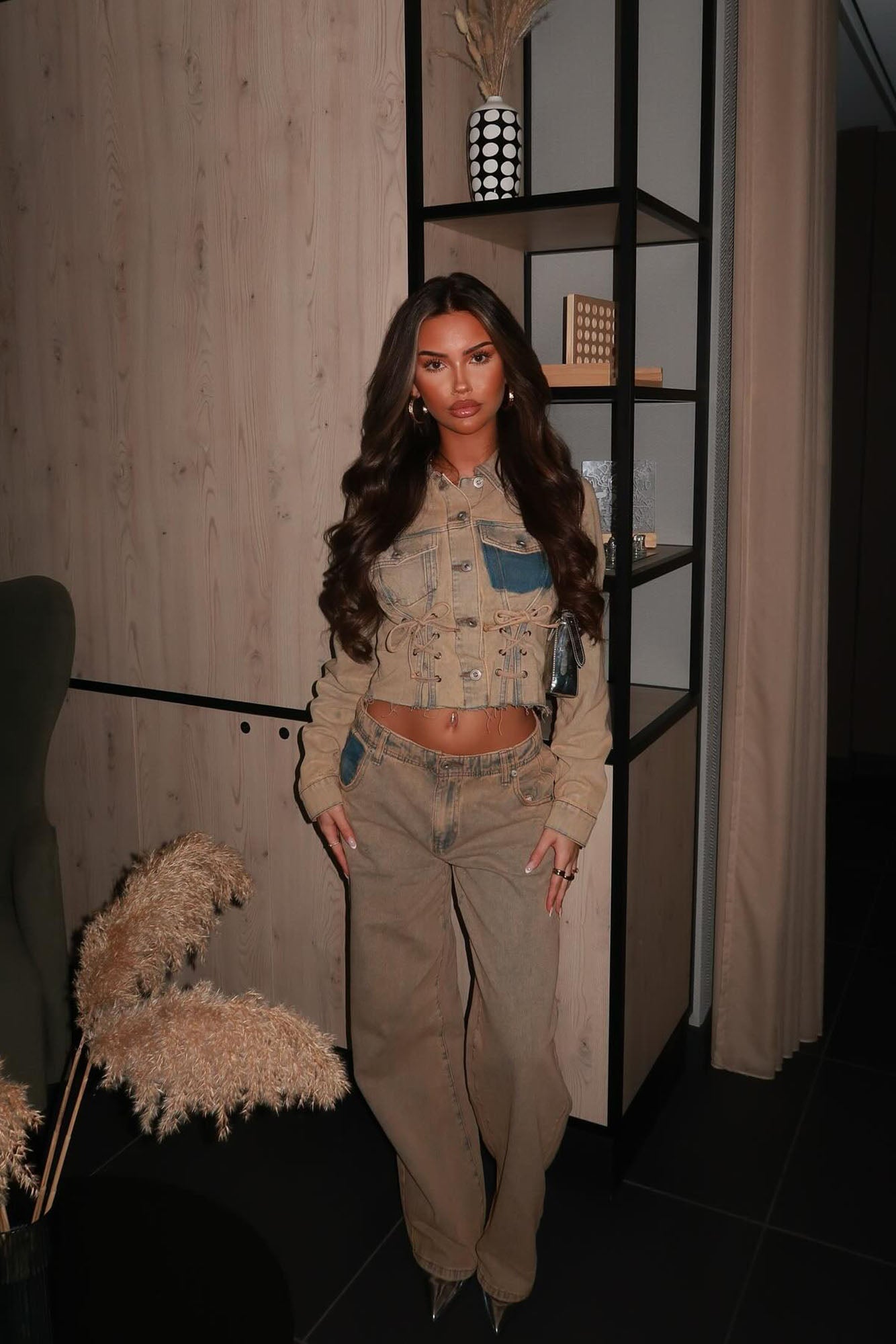 Big Attraction Tinted Baggy Jeans - Mocha