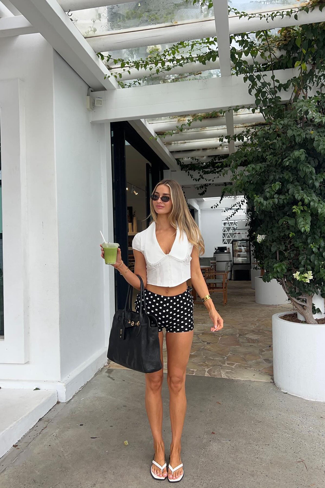 Evette Poplin Top - Off White