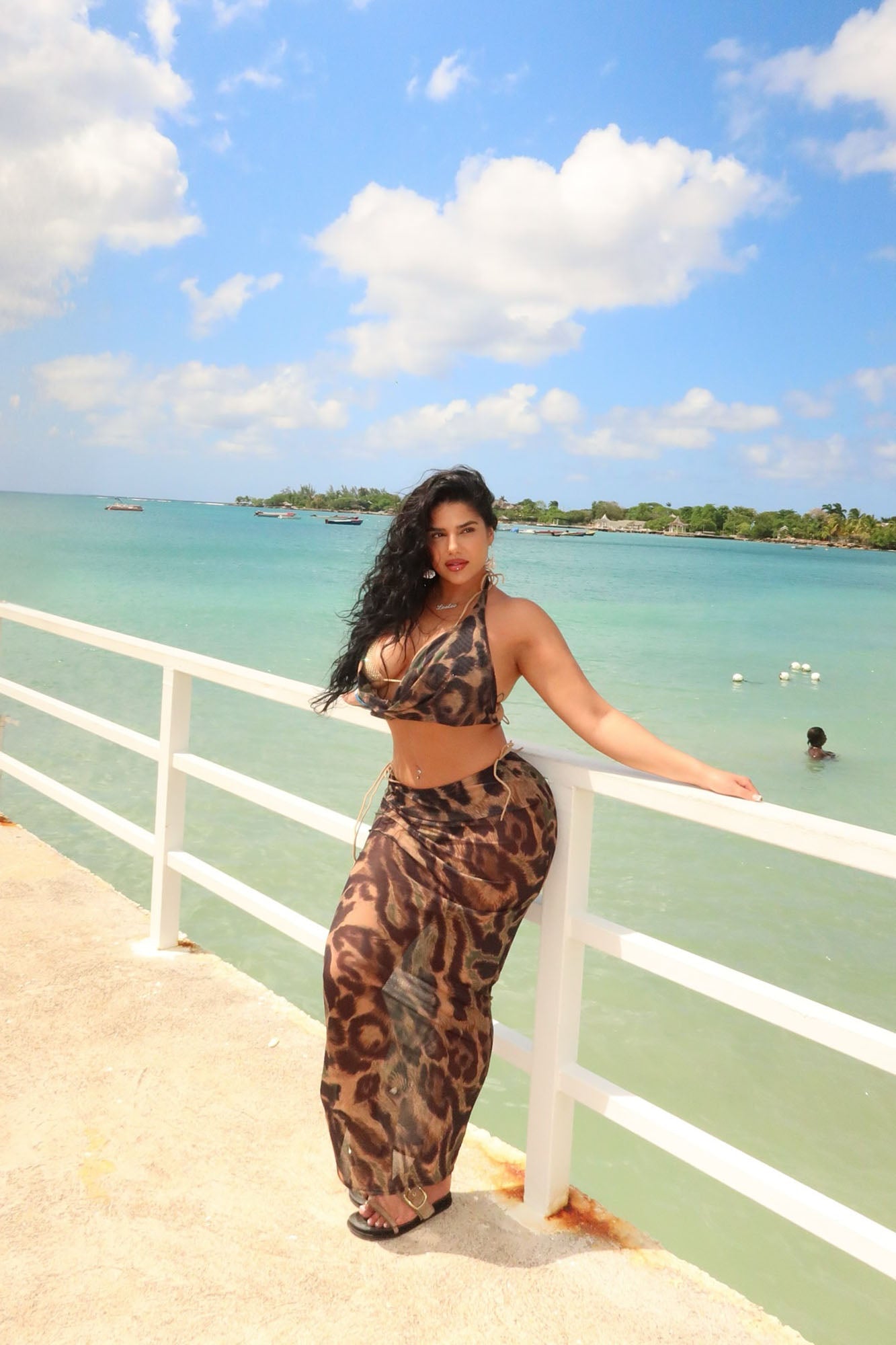 Living Wild Mesh Skirt Set - Leopard