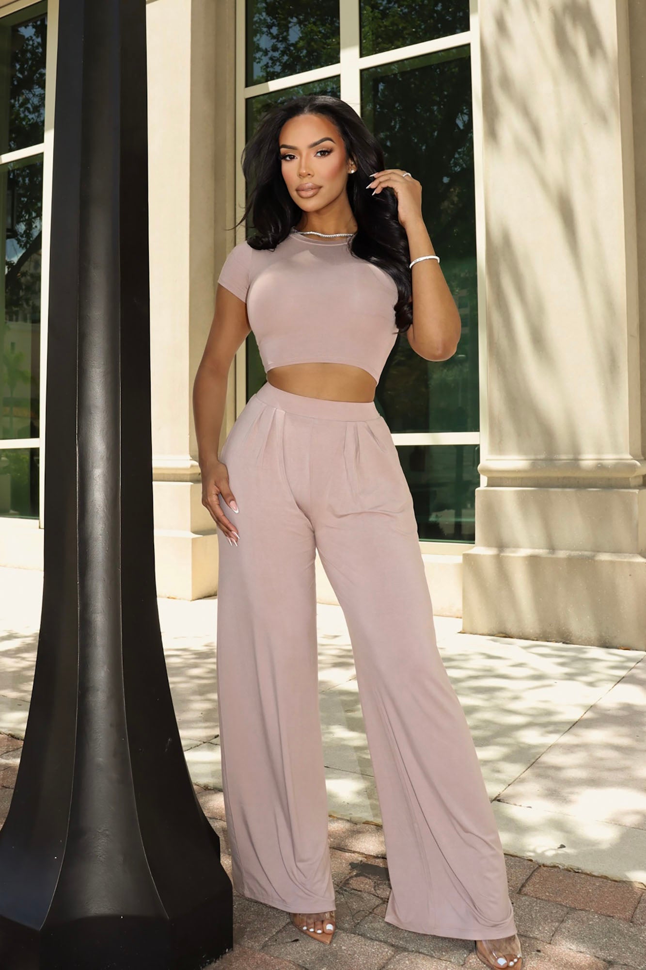Chosen One Pant Set - Taupe