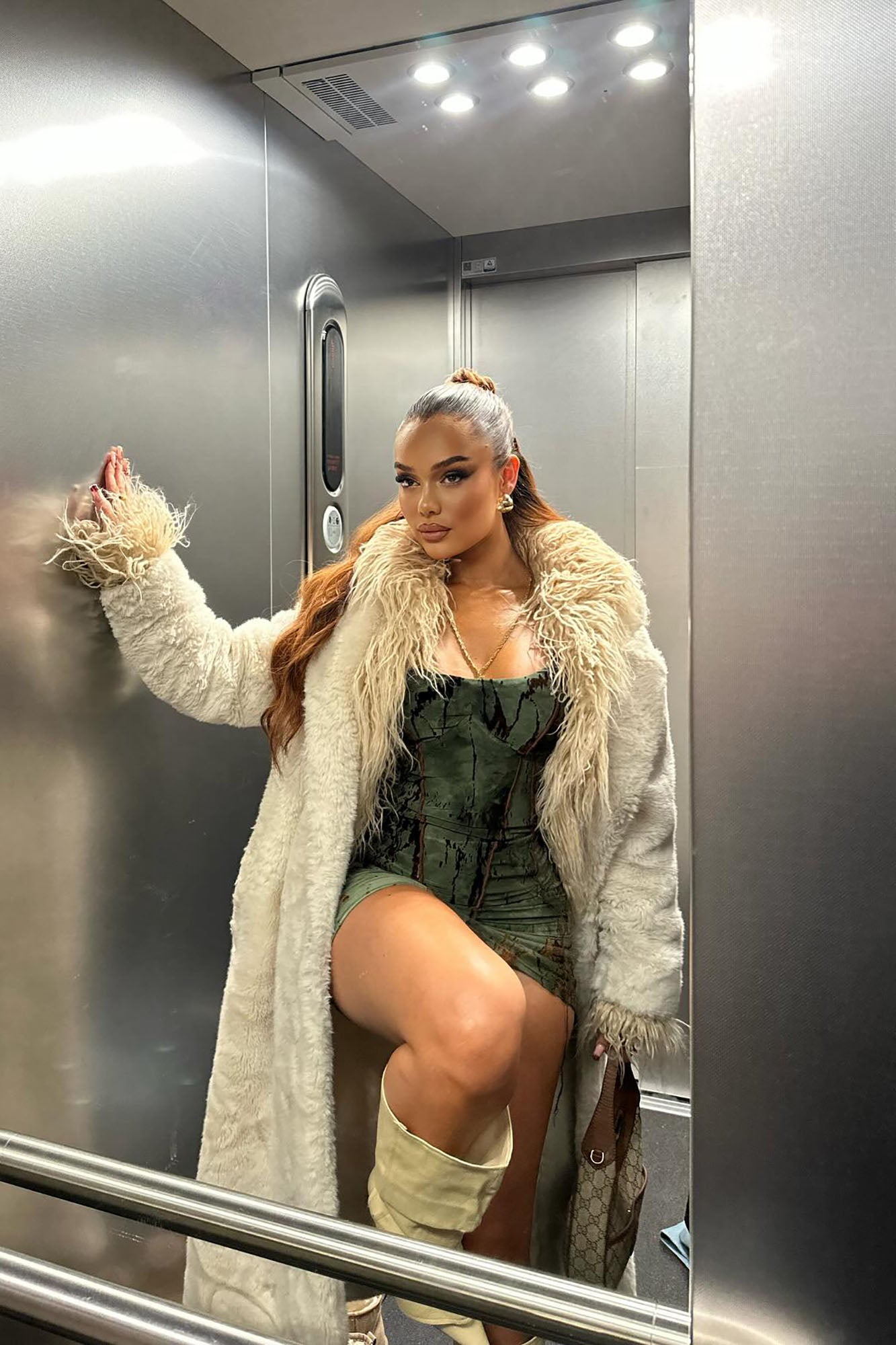 New Destiny Skirt Set - Olive