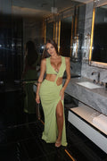 Classic And Fantastic Maxi Dress - Chartreuse
