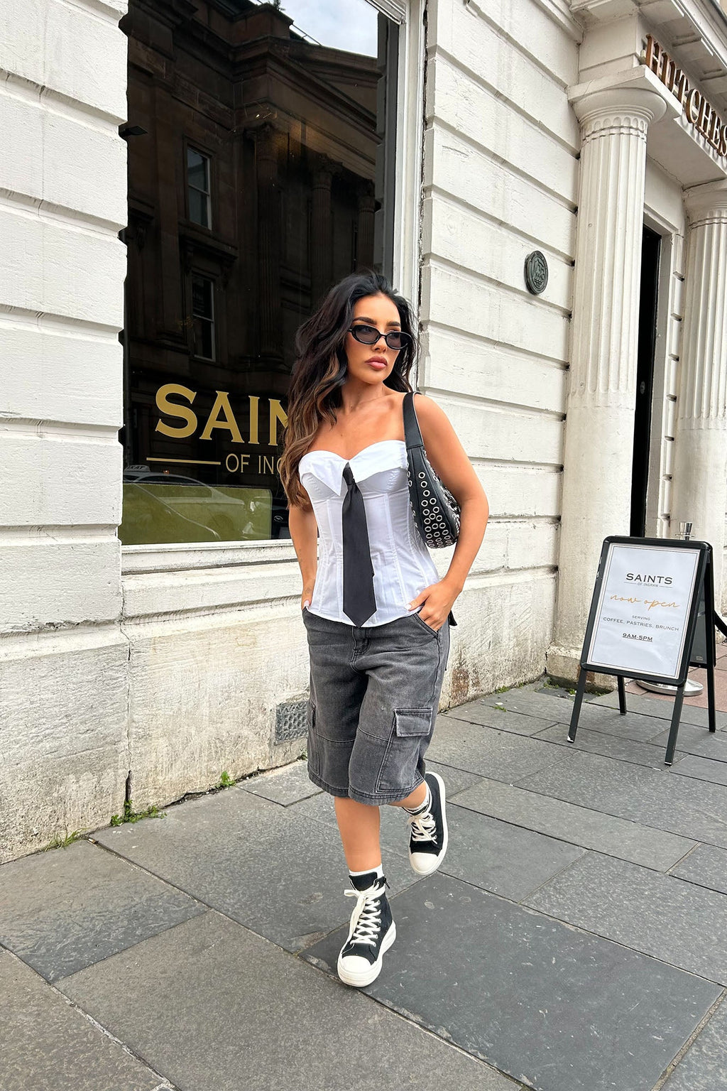 Hackney Cargo Denim Jorts - Black Wash