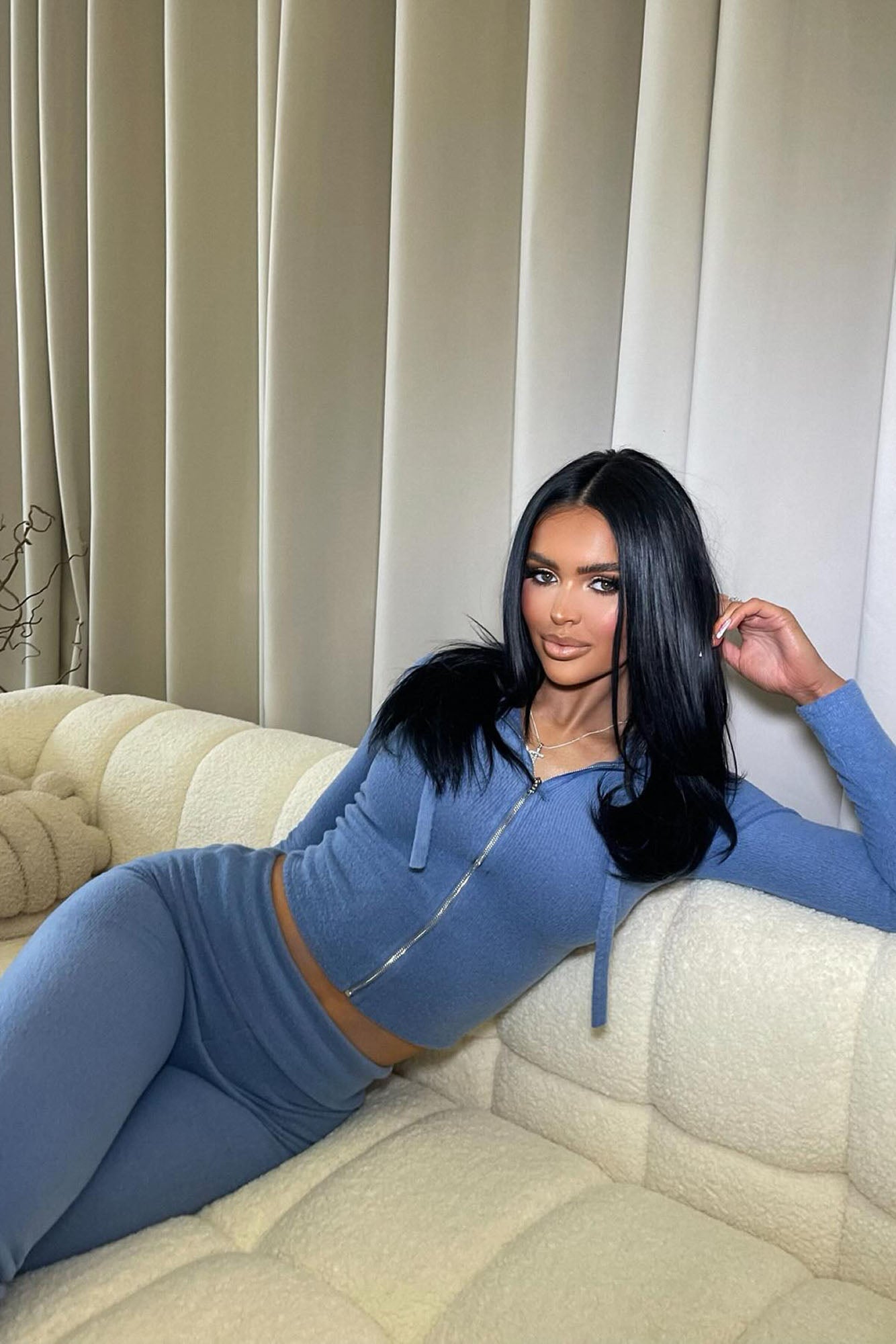 Maggie Pant Set - Blue