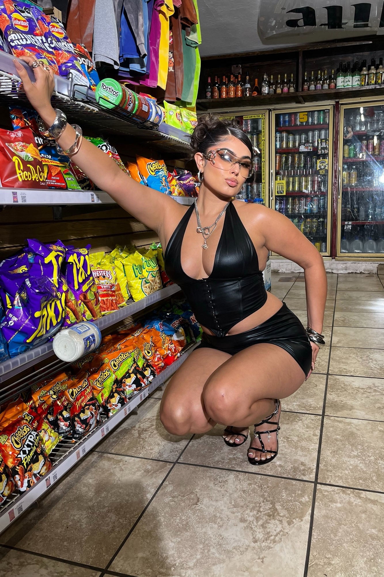 Maddie Micro Mini Skirt Set - Black