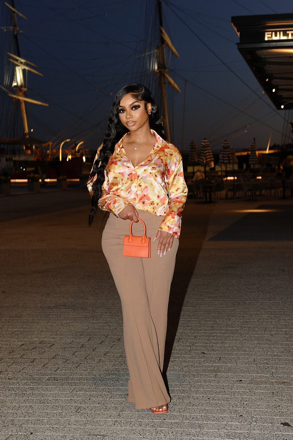 Petite Victoria High Waisted Dress Pants - Taupe