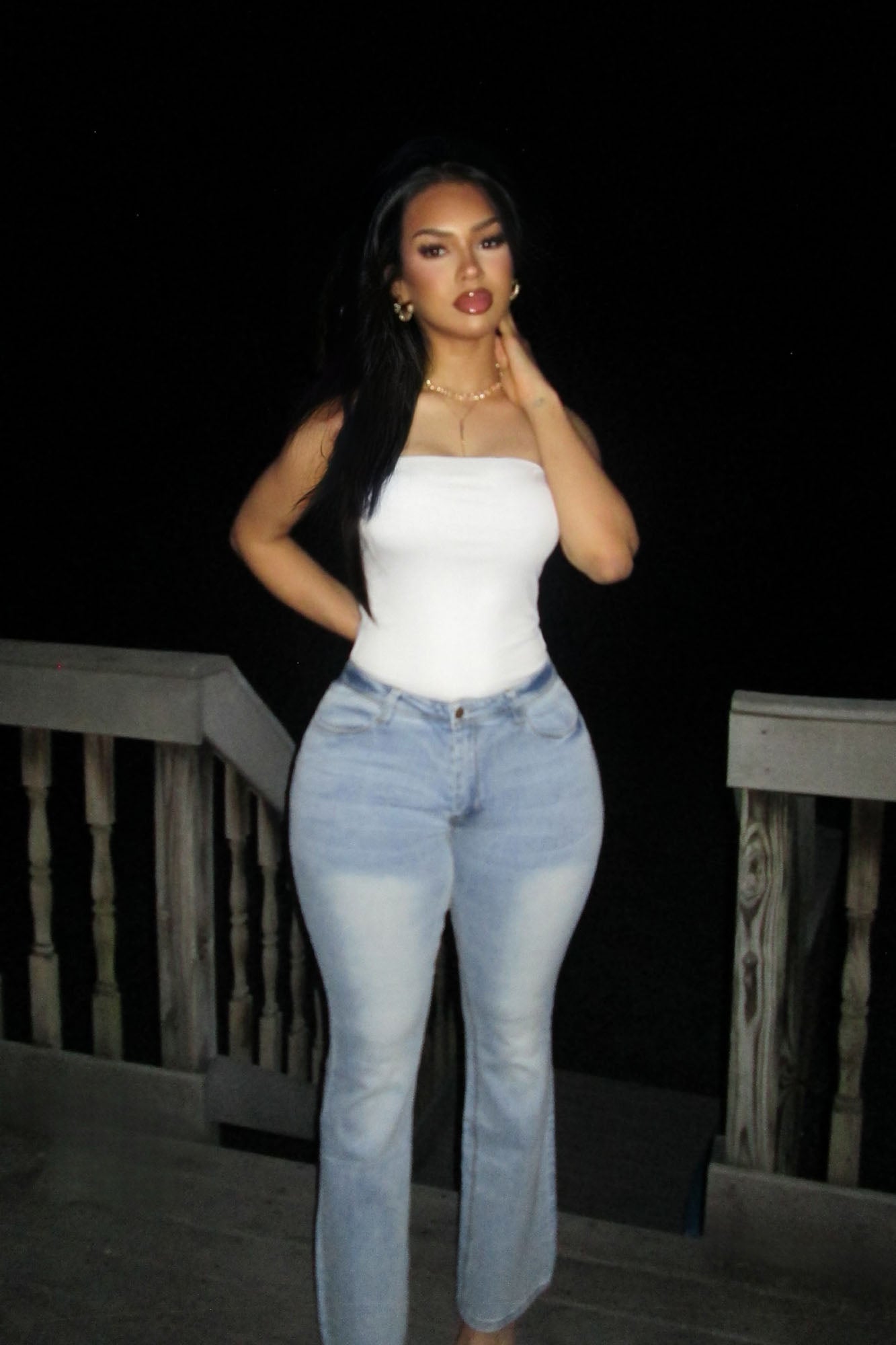 Lost Without You Soft Stretch Bootcut Jeans - Light Wash