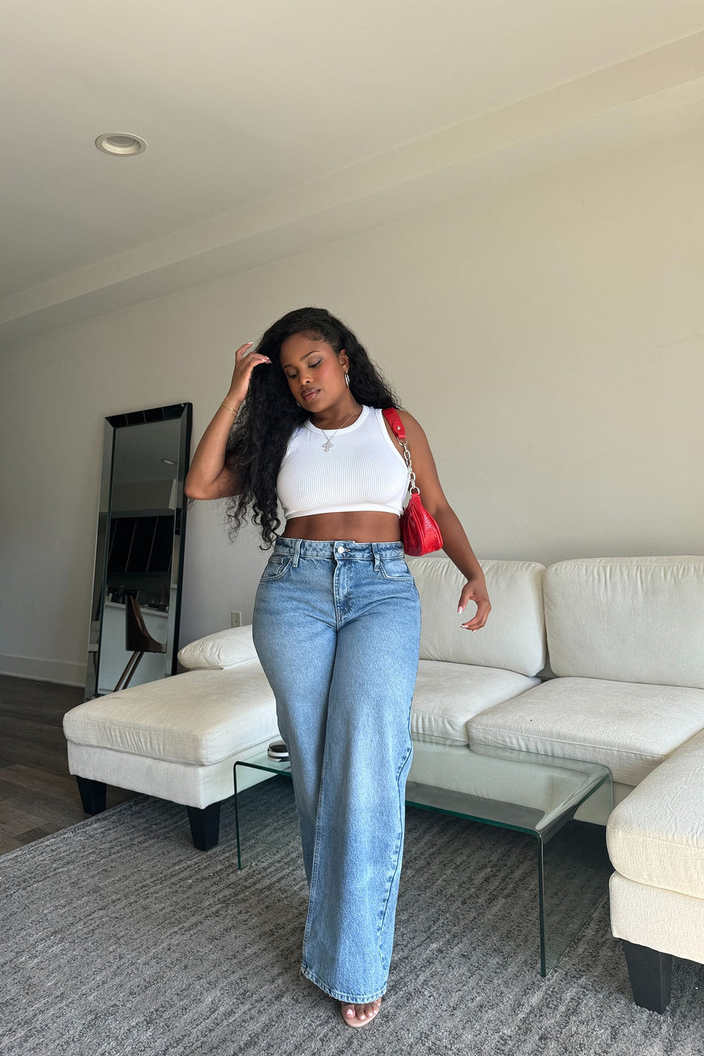 On To The Next Straight Leg Jeans - Medium Wash