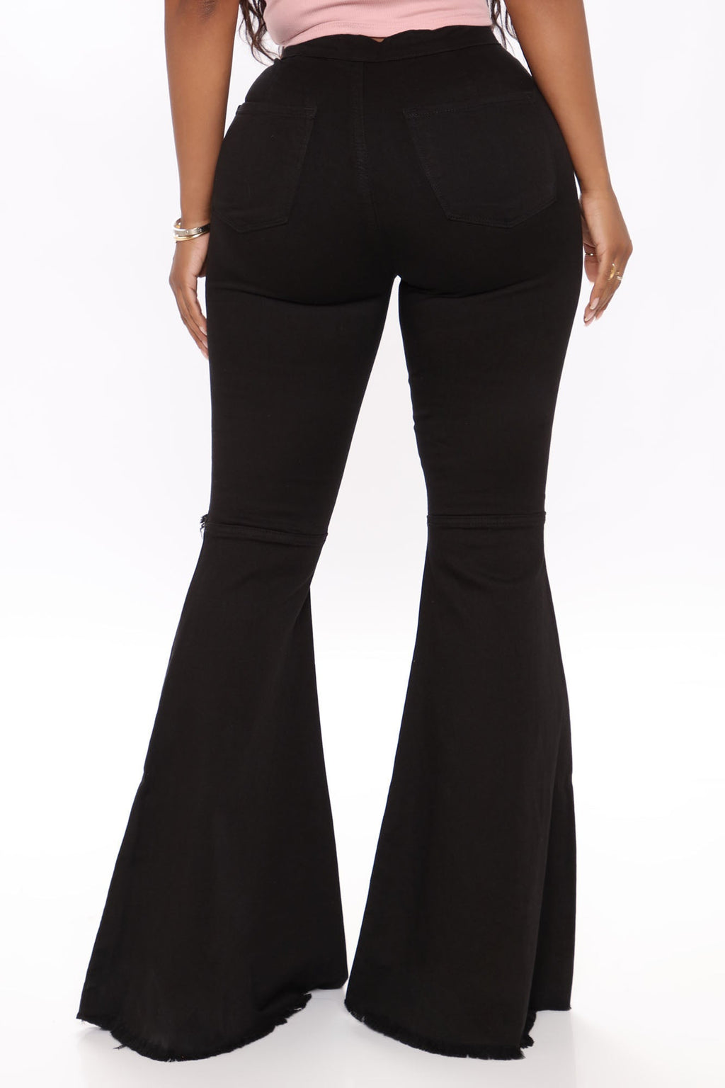 Mystery Solved Extreme Bell Bottom Jeans - Black