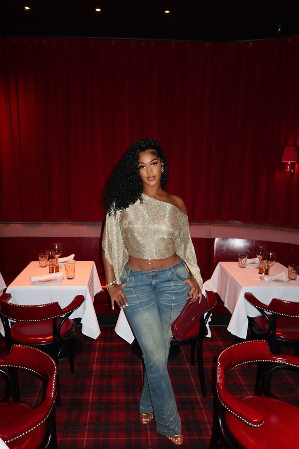 Paris Low Rise Stretch Flare Jeans - Vintage Wash