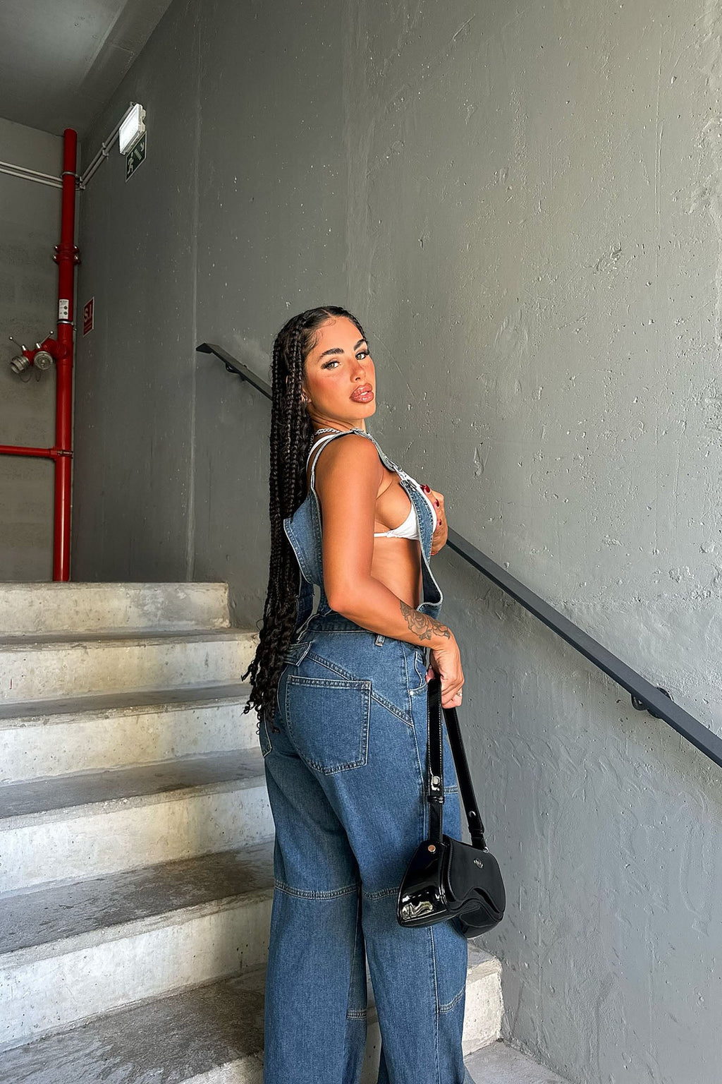 Play By The Rules Denim Overalls - Dark Wash