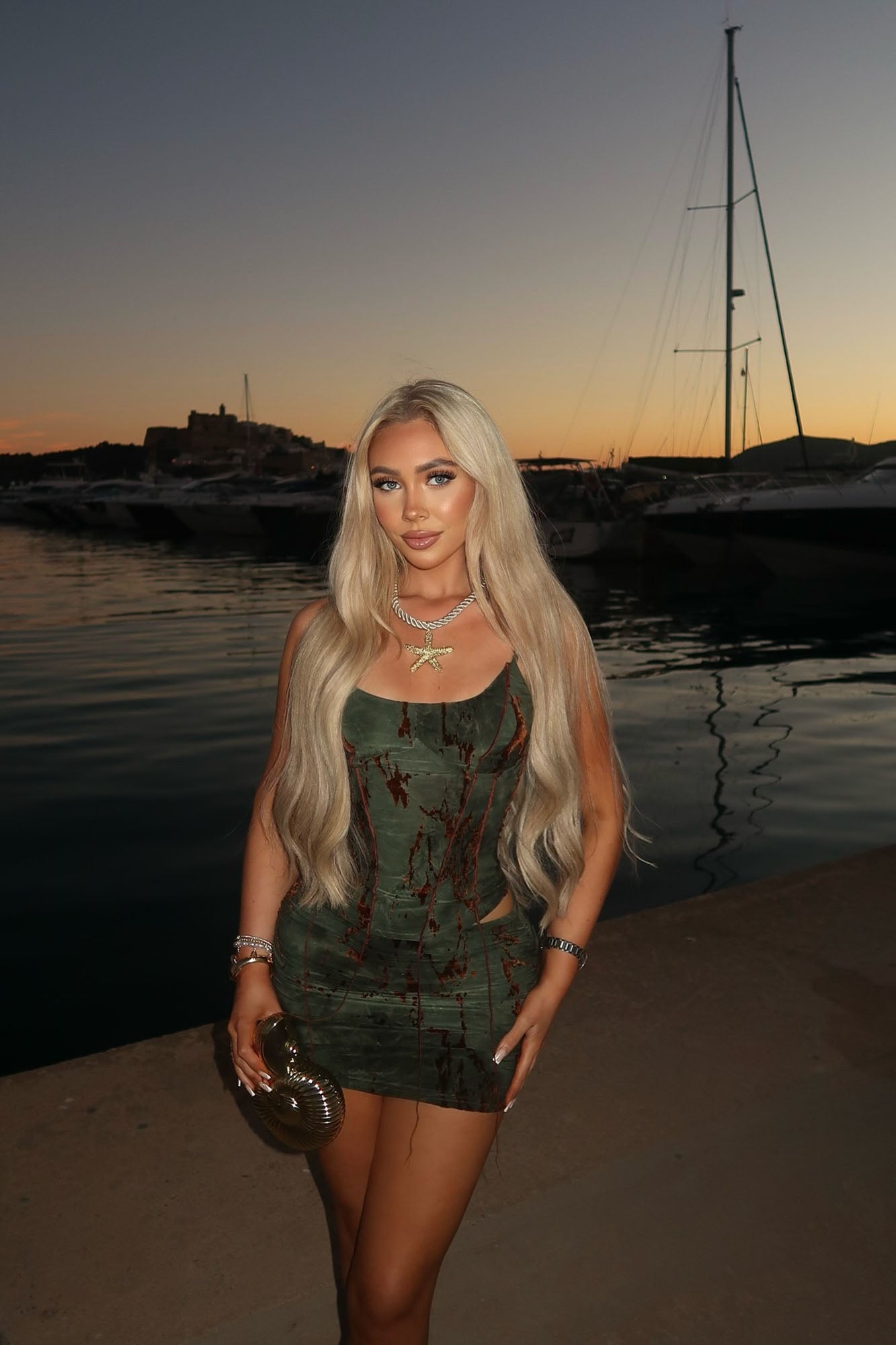 New Destiny Skirt Set - Olive