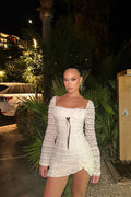 Espresso Lace Mini Dress - Ivory