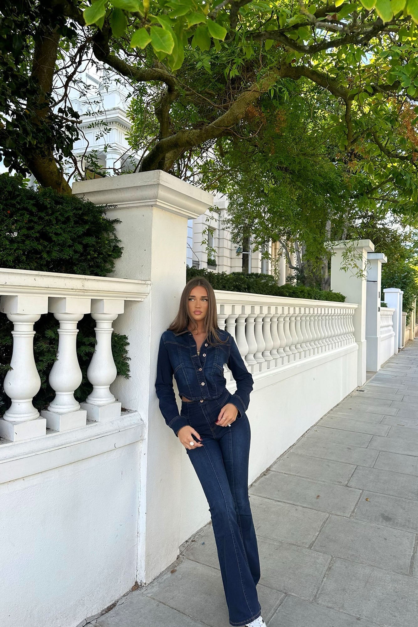 Rosemary Stretch Denim Jacket - Dark Wash