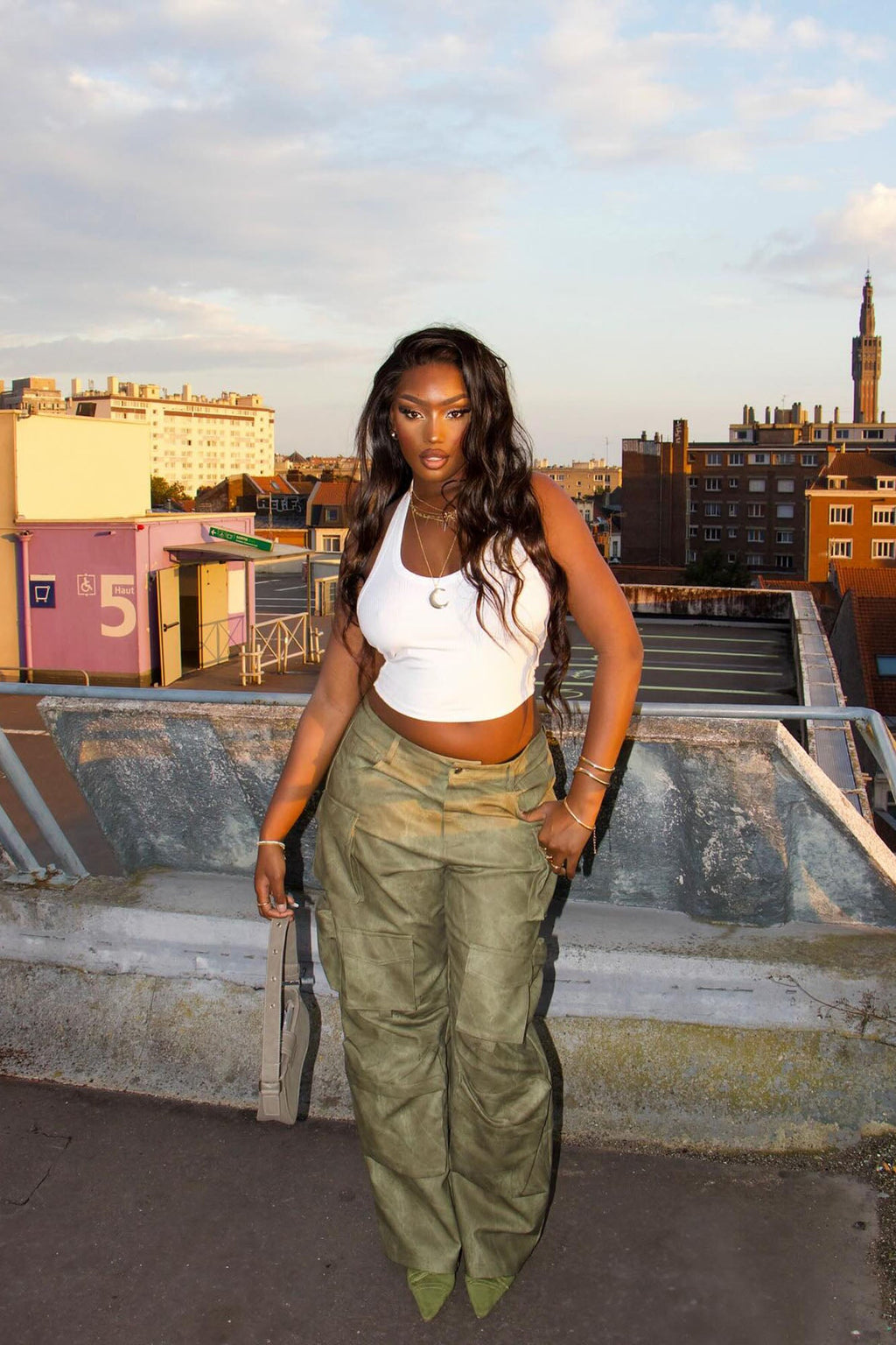 The New Me Halter Top - White