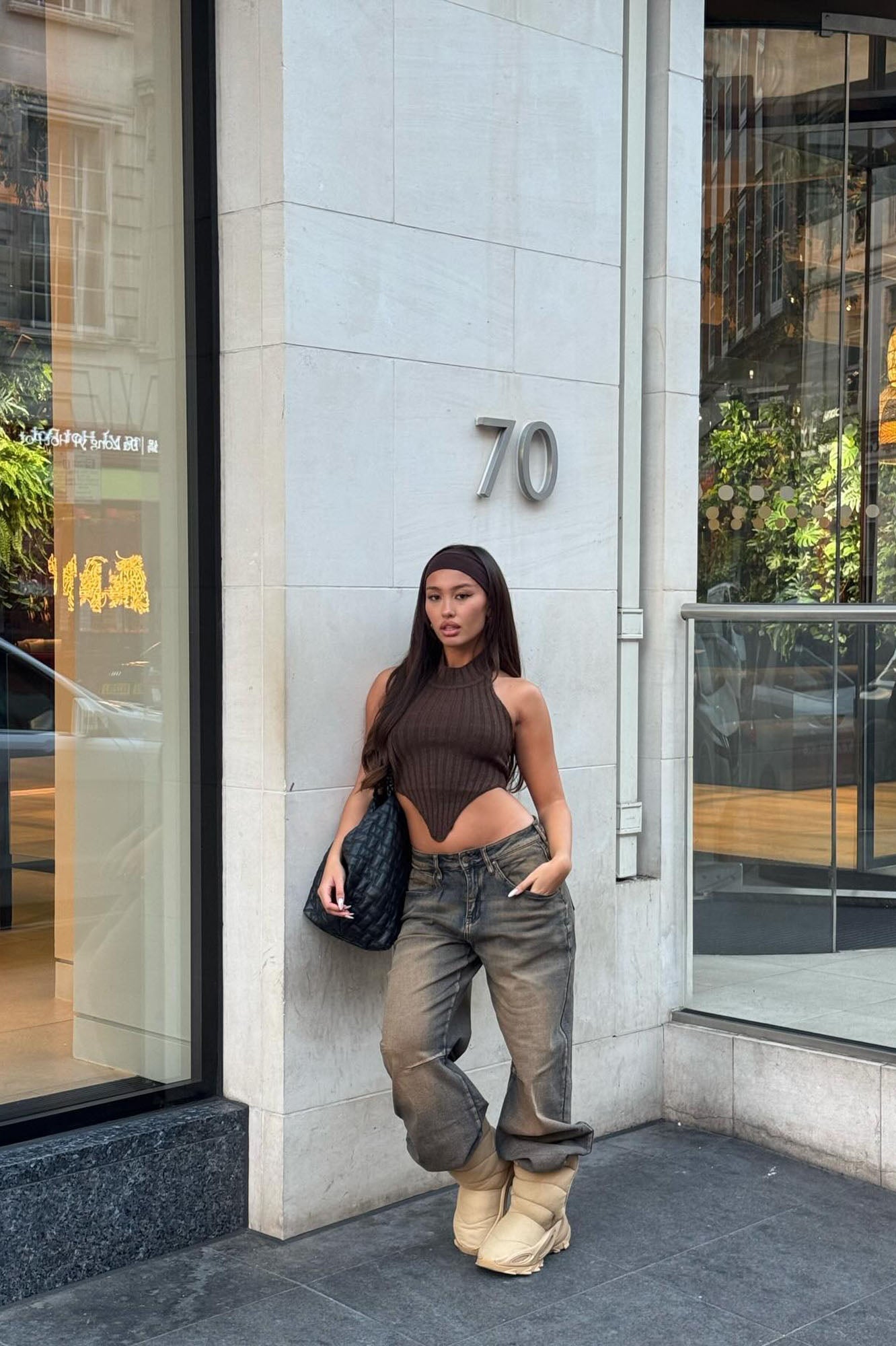 Kinslie Sweater Top - Chocolate