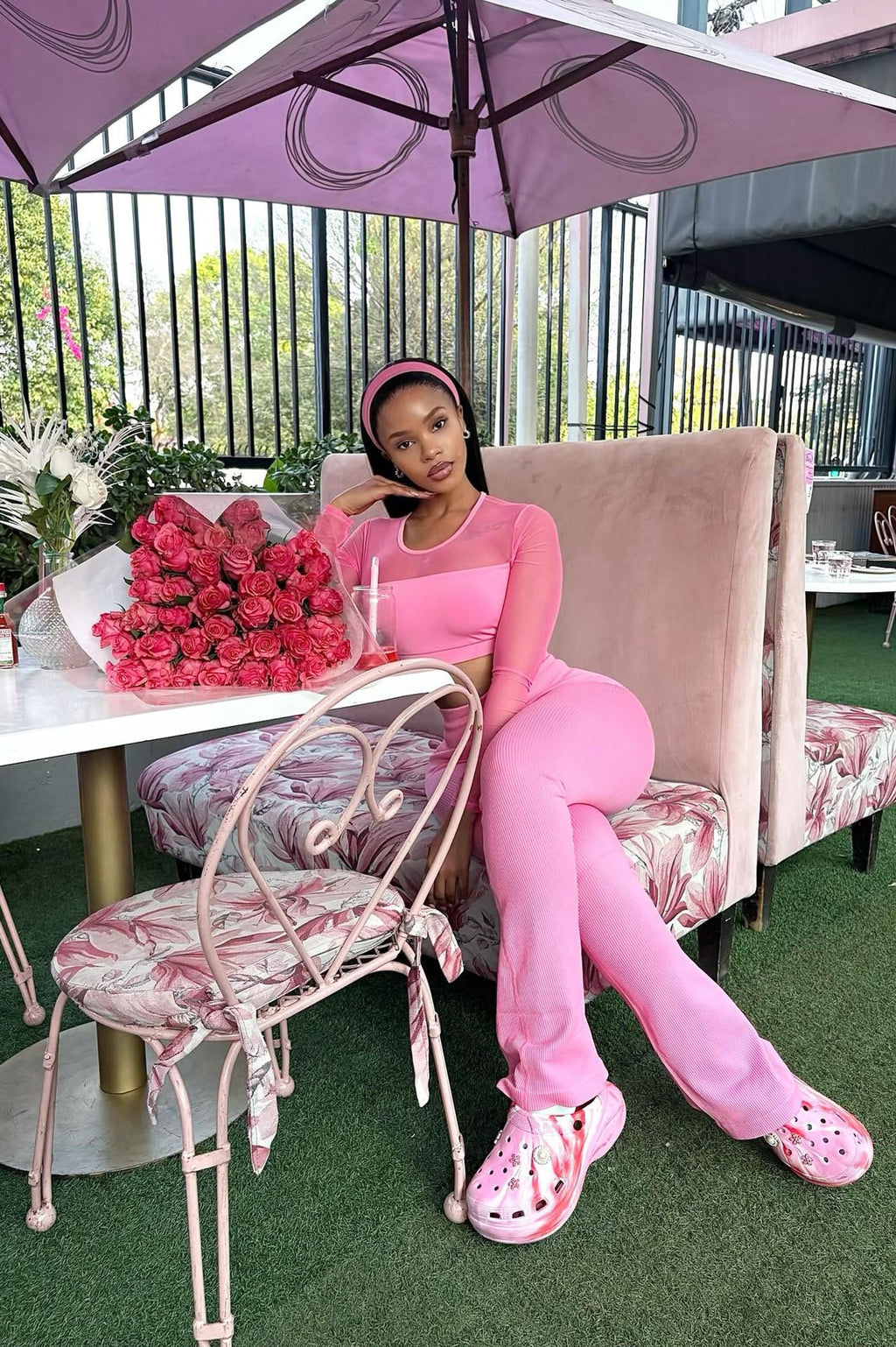 Beach Body Effortless Seamless Active Yoga Pant - Bubblegum Pink