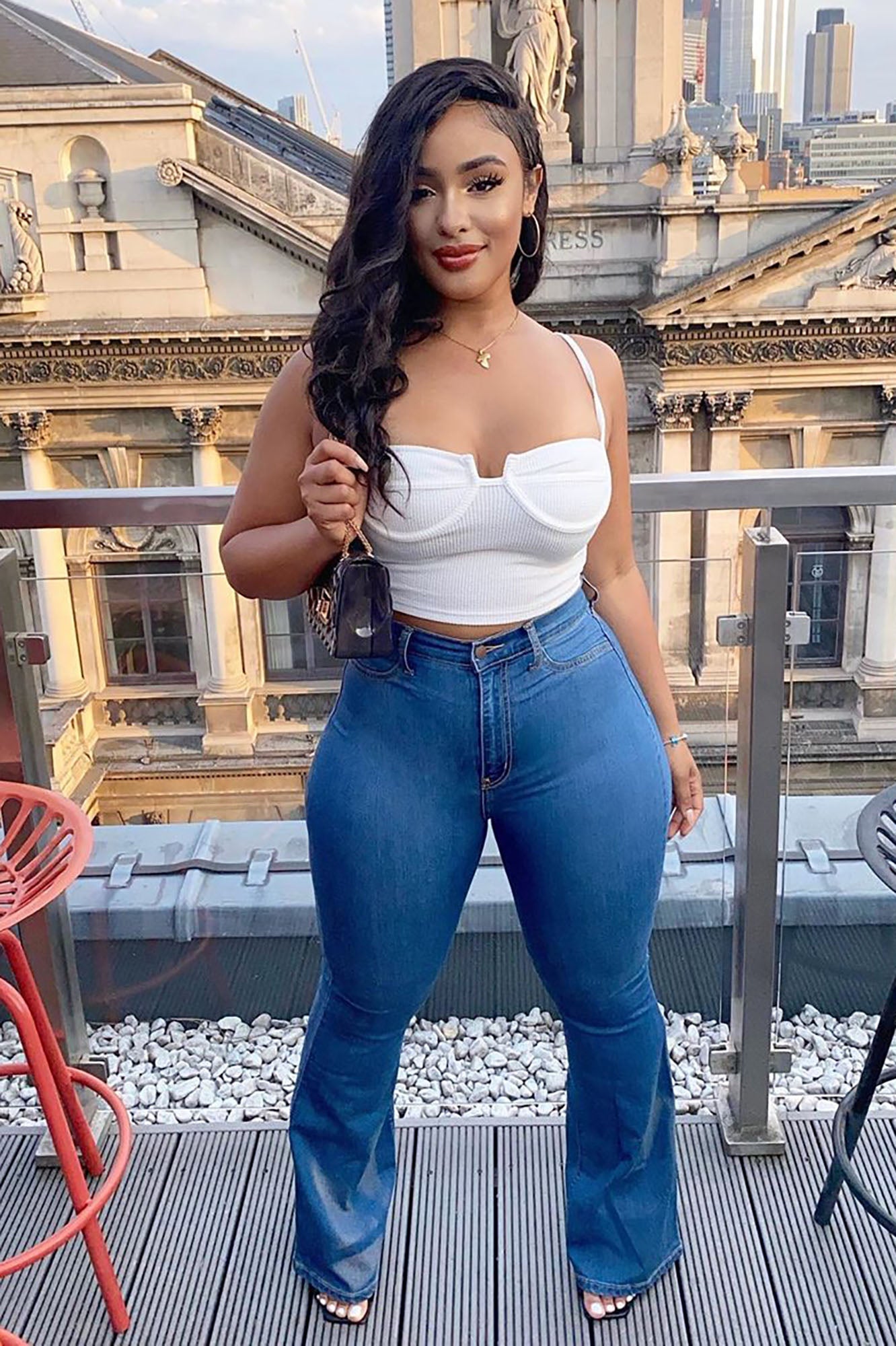 Deep In My Soul Flare Jeans - Medium Blue Wash