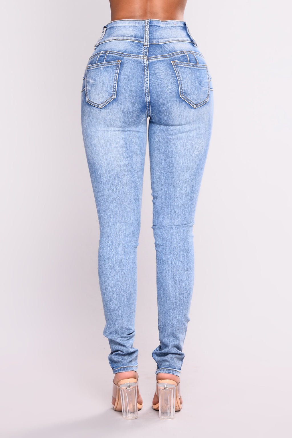 Baby Got Back Booty Lifting Jeans - Light Blue Wash