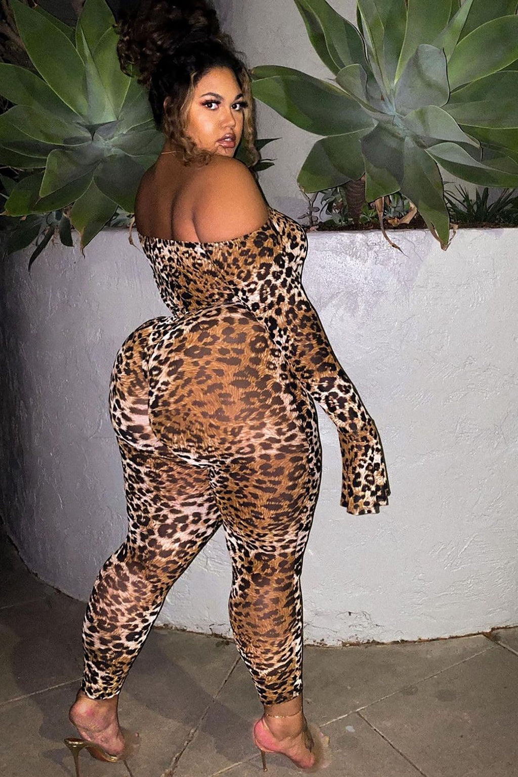 Feline Sexy Matching Set - Brown/combo