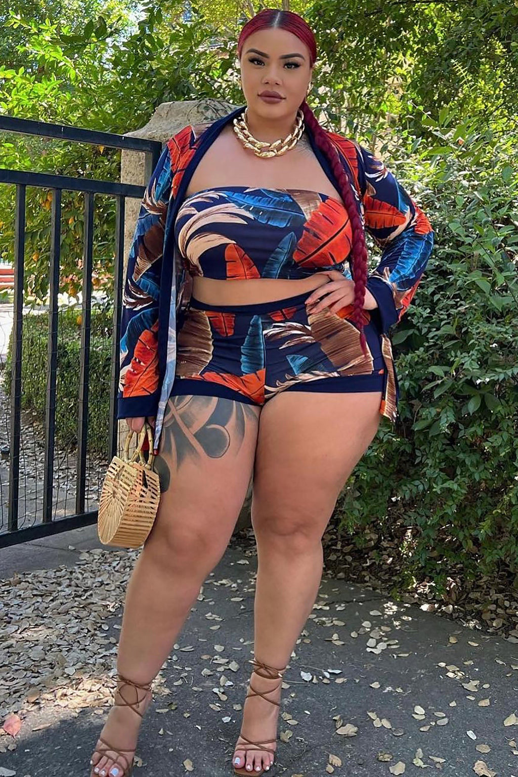 Vacation Forever 3 Piece Set - Navy/Combo