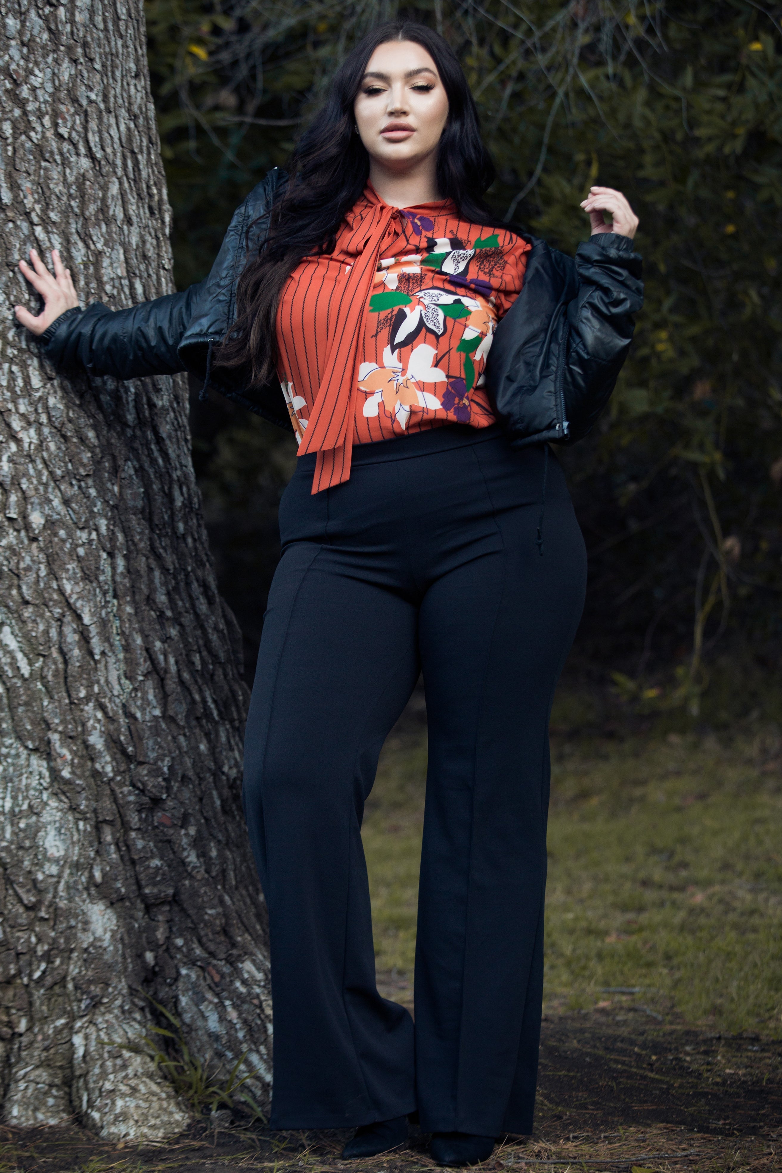 Victoria High Waisted Dress Pants - Black